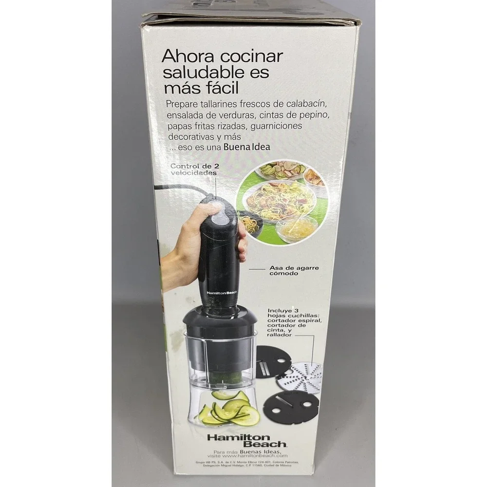Hamilton Beach 3-in-1 Spiralizer 2 Speed‎ Electric Slicer 59998 - New